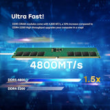 Transcend Módulo de Memoria Long-DIMM 32GB DDR5 4800MHz - JM4800ALE-32G