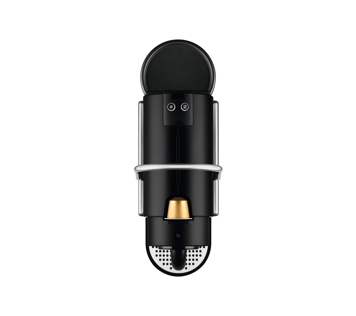Nespresso De'Longhi Pixie EN127.S, Máquina de Café en Cápsulas, Espresso y Café Lungo, Modo ECO, Diseño Compacto, Sistema de Presión de 19 Bares, Pack de Bienvenida Incluido, 1260W, Silver