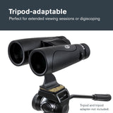 Celestron 72336 Nature DX ED 12x50: prismáticos con lentes objetivo con dispersión baja, exteriores y aves, revestimiento múltiple completo y prismas BaK-4, carcasa revestida resistente al agua y vaho