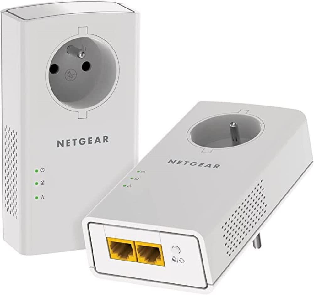 Kit de 2 CPL PLP2000 2000 Mbps Prise filtrée intégrée et 2 Ports Gigabit