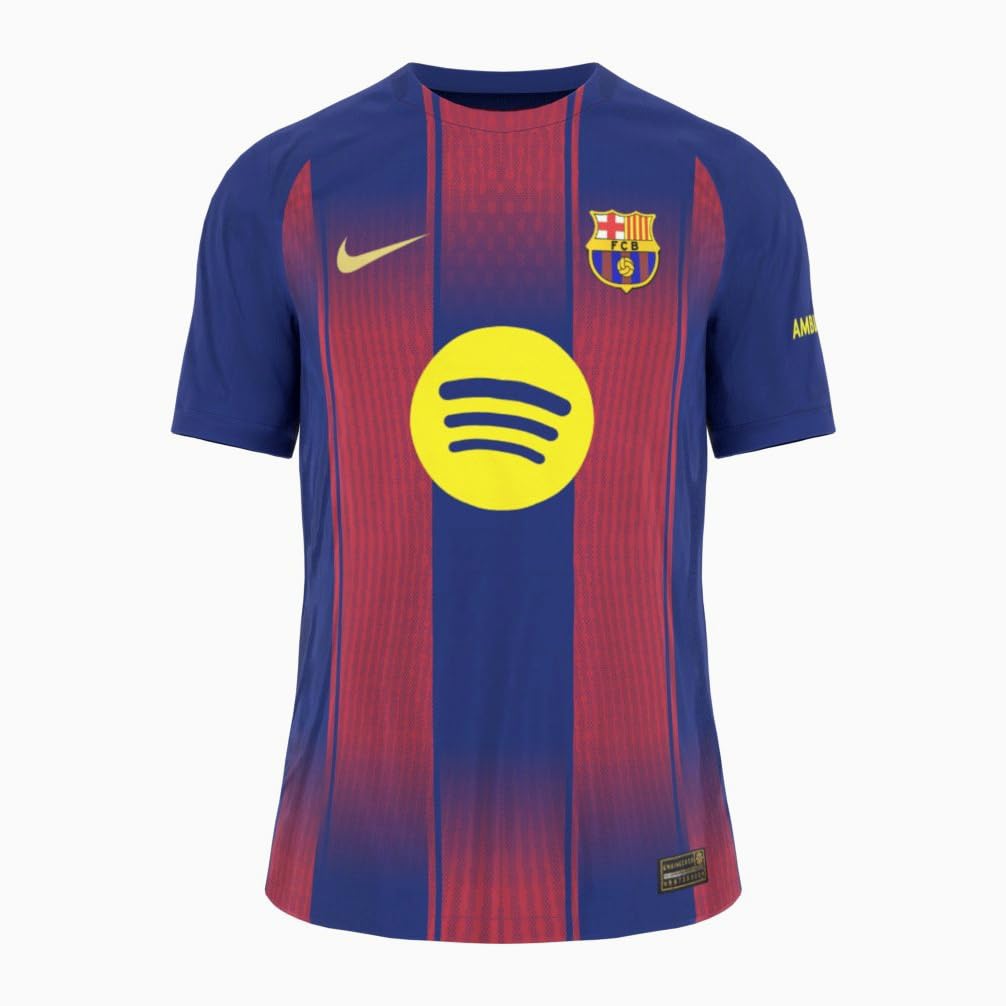 Nike FCB DF JSY SS Stad Hm Camiseta, Deep Royal Blue/Midwest Gold, XXL Hombre