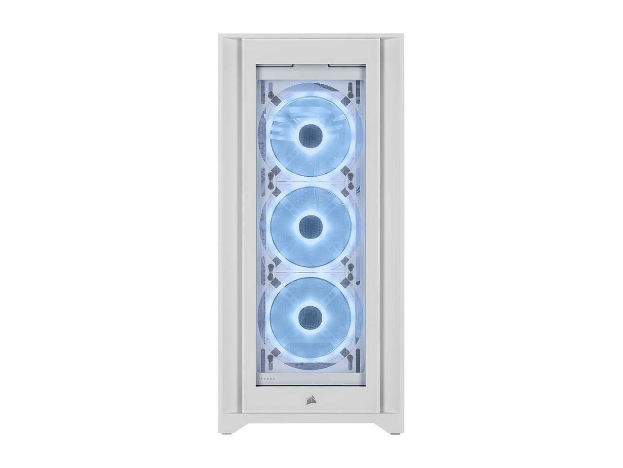 Corsair iCUE 5000X RGB QL Edition Cristal Templado USB 3.1 Blanca
