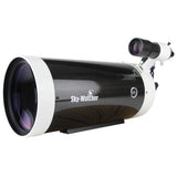 Skywatcher Telescopio Maksutov-Cassegrain 180mm Negro - Principiante - Astrónomos Experimentados y Astrofotógrafos - Ocular de 28 mm - Montura con Riel V en Color Negro