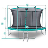 FROGI SKY-183 cm Norma CE Trampolín, SS-0603HI, Azul