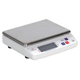 LOUIS TELLIER - Balanza Electrónica Profesional – 10 kg - IP53 - Precisión 1 g - Bandeja Extraíble de Acero Inoxidable - Cocina - Panadería – 22 x 16,5 cm
