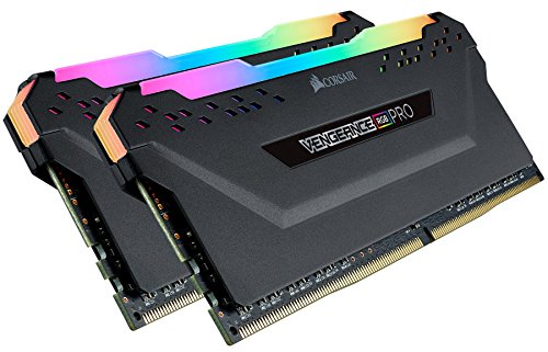 Corsair Vengeance RGB Pro 32 GB (2 x 16 GB) DDR4 3600 MHz C18, Kit de Memoria de Alto Rendimiento (AMD optimizado), Ordenador de escritorio, Negro