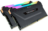 Corsair Vengeance RGB Pro 32 GB (2 x 16 GB) DDR4 3600 MHz C18, Kit de Memoria de Alto Rendimiento (AMD optimizado), Ordenador de escritorio, Negro