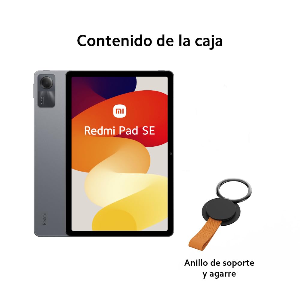 XIAOMI Redmi Pad SE - Tablet de 11" FHD+ (Snapdragon 680, 4GB de RAM, 128GB de ROM, WiFi + Bluetooth 5.0, Batería de 8000 mAh, Cargador no Incluido), Gris (Versión ES)