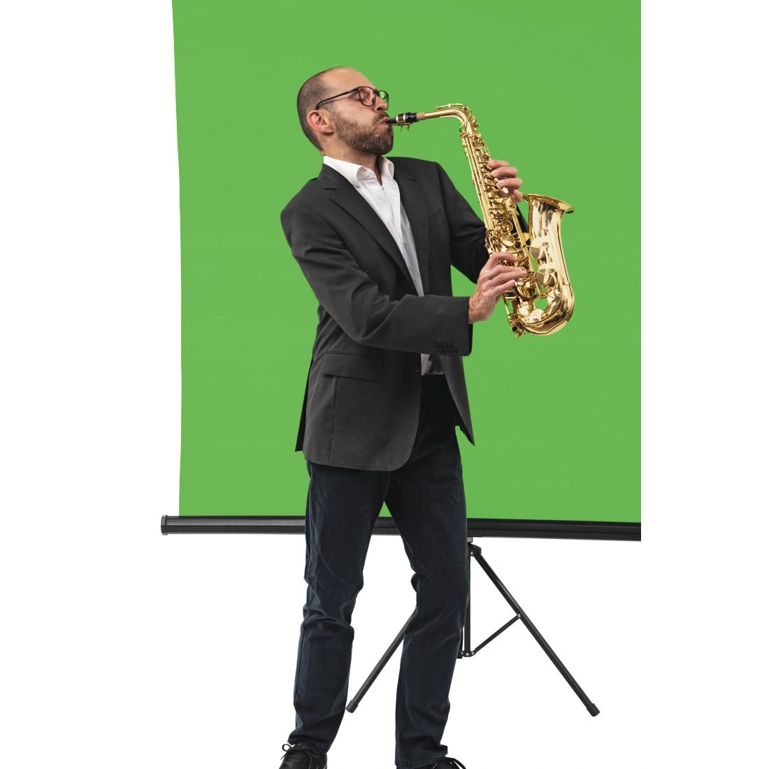Hama Fondo de fotografía de Tela de 2,95 x 6 m (Fondo Plegable para Estudio fotográfico, 100% algodón, Pantalla Verde, Fondo para fotografía, vídeo y televisión), Color Verde