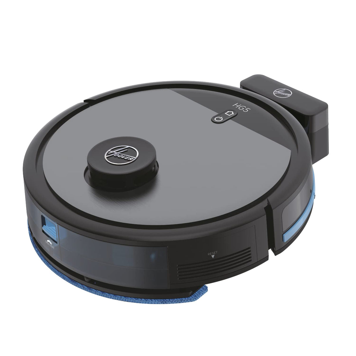 Hoover Robot Aspirador y Friegasuelos, Navegación Láser, Wi-Fi, Base de Carga con Retorno Automático, Sensor de Obstáculos, Mapa Personalizable del hogar, Programable [HG5]