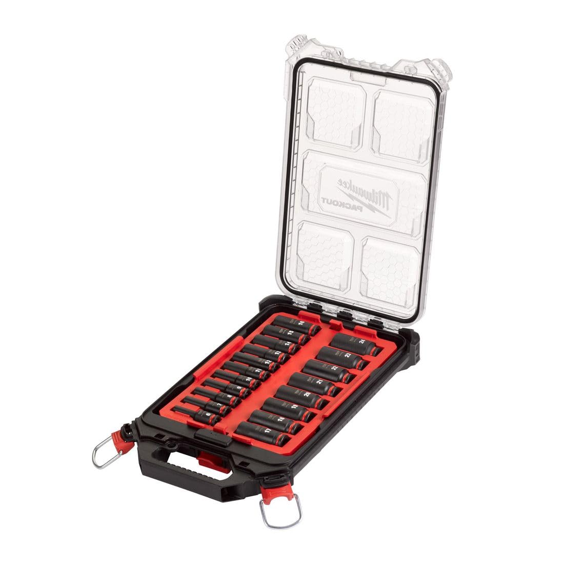 Milwaukee Shockwave 4932480943 - Juego de llaves de impacto (1/2" de largo, 16 piezas)
