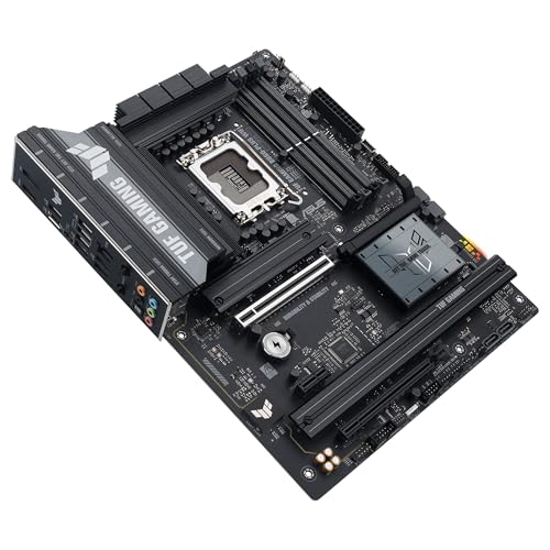 ASUS TUF Gaming B860-PLUS WiFi, Placa Base Intel ATX, 12+1+2+1 80A etapas de alimentación DrMOS, DDR5, PCIe 5.0, 3 Ranuras M.2, Wi-Fi 7, Realtek 2.5Gb Ethernet, DisplayPort, USB Tipo-C 20Gbps