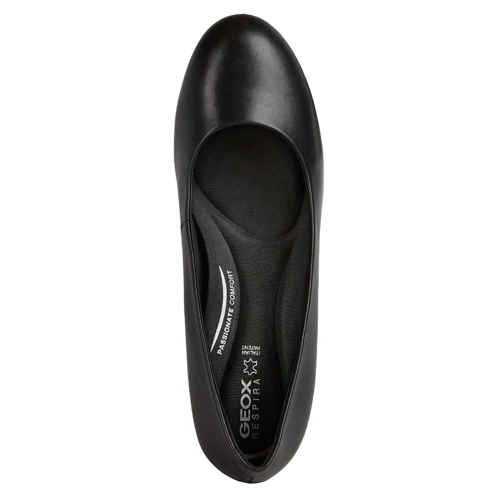 Geox D Eleana A, Zapatos para Mujer, Negro (Black), 37.5 EU