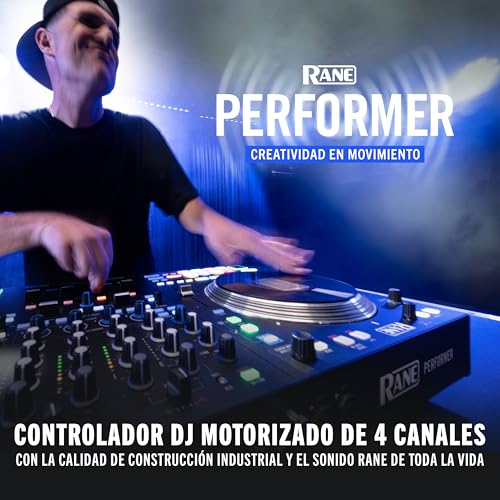 RANE PERFORMER Controlador DJ motorizado de 4 canales, platos 7" con displays, faders Precision Feel, Stem Split, FX Avanzado, Serato DJ Pro incluido