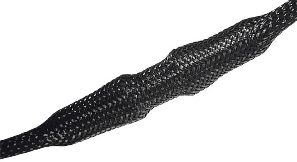 HellermannTyton HEGP20 170-12000 HEGP20-PET-BK - Manguera trenzada de poliéster (14 hasta 26 mm, 50 m), color negro
