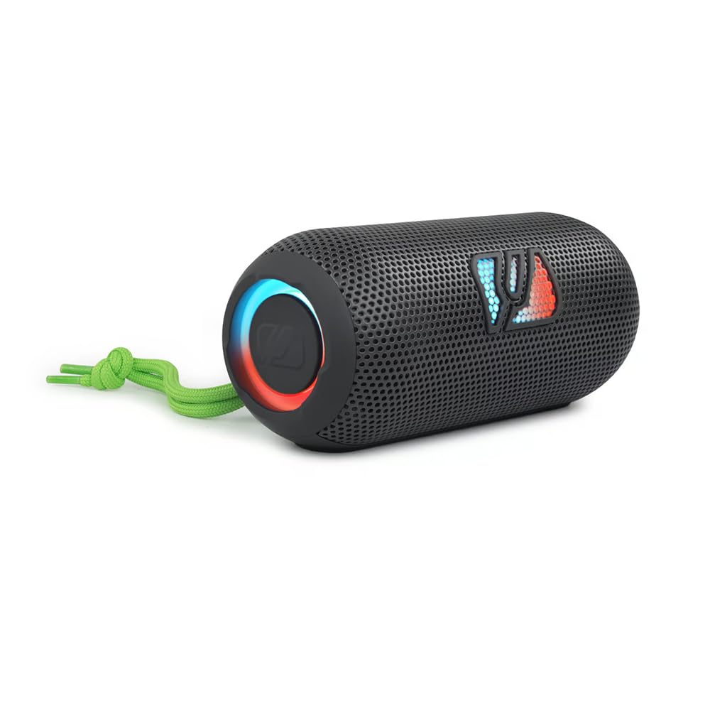 Muse M790BT. Altavoz portatil Bluetooth Resistente a Las Salpicaduras con Luces incorporadas. 60 W de Potencia. Manos Libres. Posibilidad de par Stereo. Concector de Carga USB-C. Batería de 2700 MAH