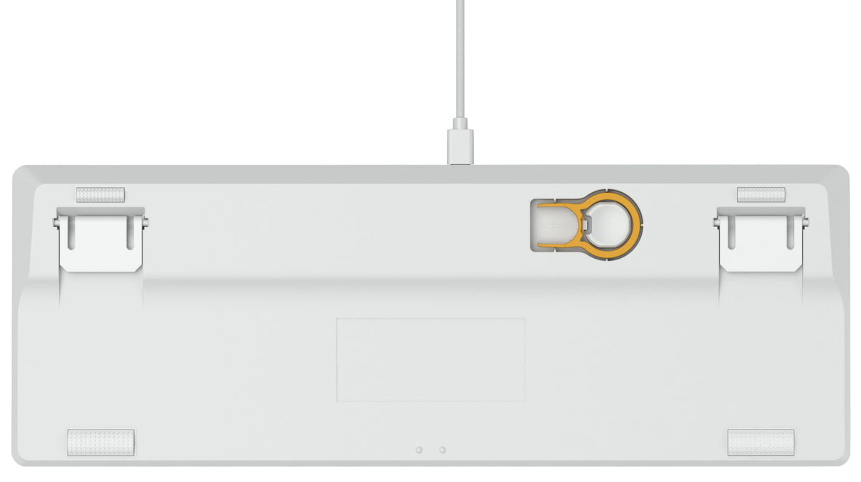 Glorious Gaming GMMK TKL (85%) - Teclado gaming mecánico, switches Gateron Brown (táctiles), keycaps dobles, RGB, hot swap y personalizable, TKL, distribuciones QWERTY estadounidense - Blanco
