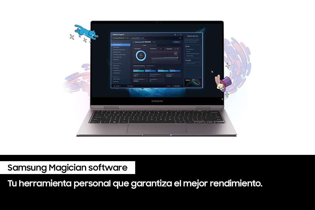 Samsung 990 EVO 2 TB hasta 5.000 MB/s PCIe 4x4/5x2, NVMe2 (2280) SSD interno (MZ-V9E2T0BW)