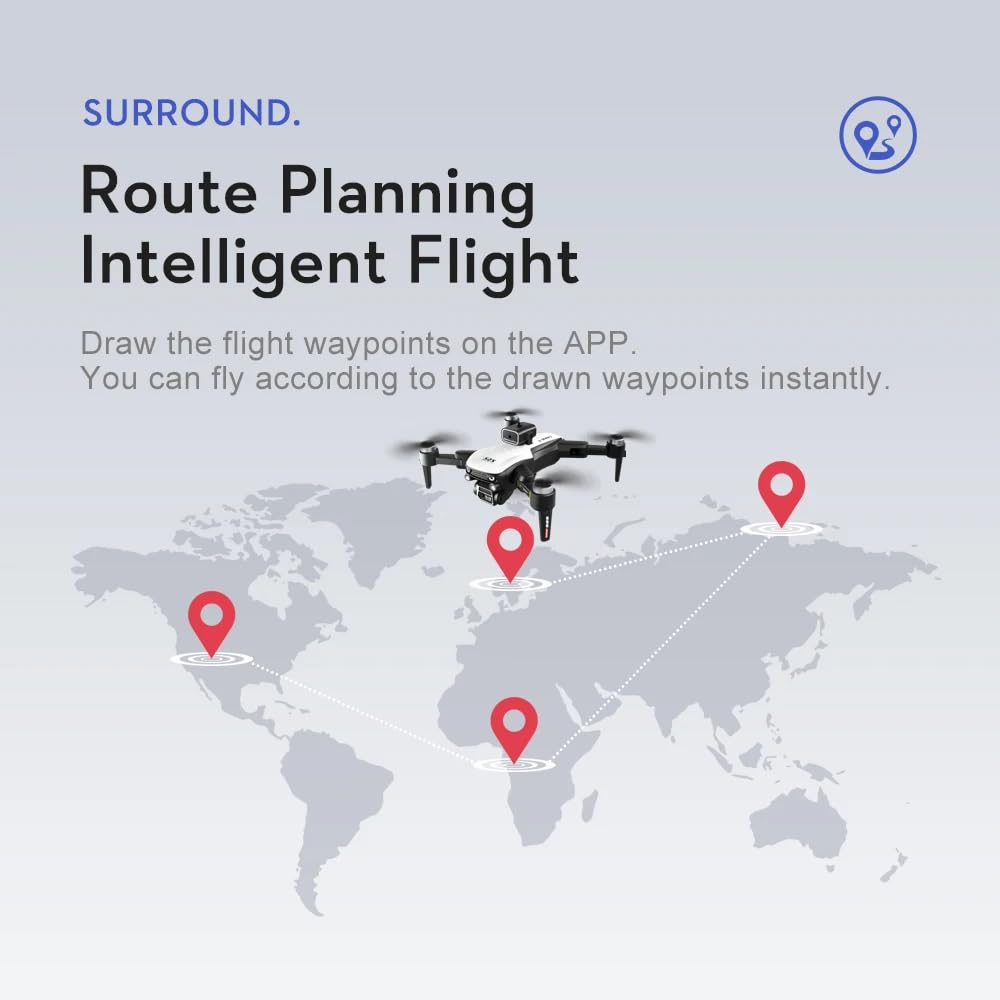 LUXWALLET Libra Spectra – 2025 Editie - Drone Met Laser Obstakel Ontwijking - Dual-Camera Systeem – Optische Vlieg Positionering – Stijgen En Landen Met EEN Knop – Headless Modus