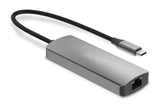 DIGITUS DS-55343 Extensor USB-C a HDMI – UHD 4K 120 Hz – 30 m a través de cable LAN – Set: emisor y receptor – HDMI 2.1, HDCP 2.3, USB 3.1 – HDR, Deep Color