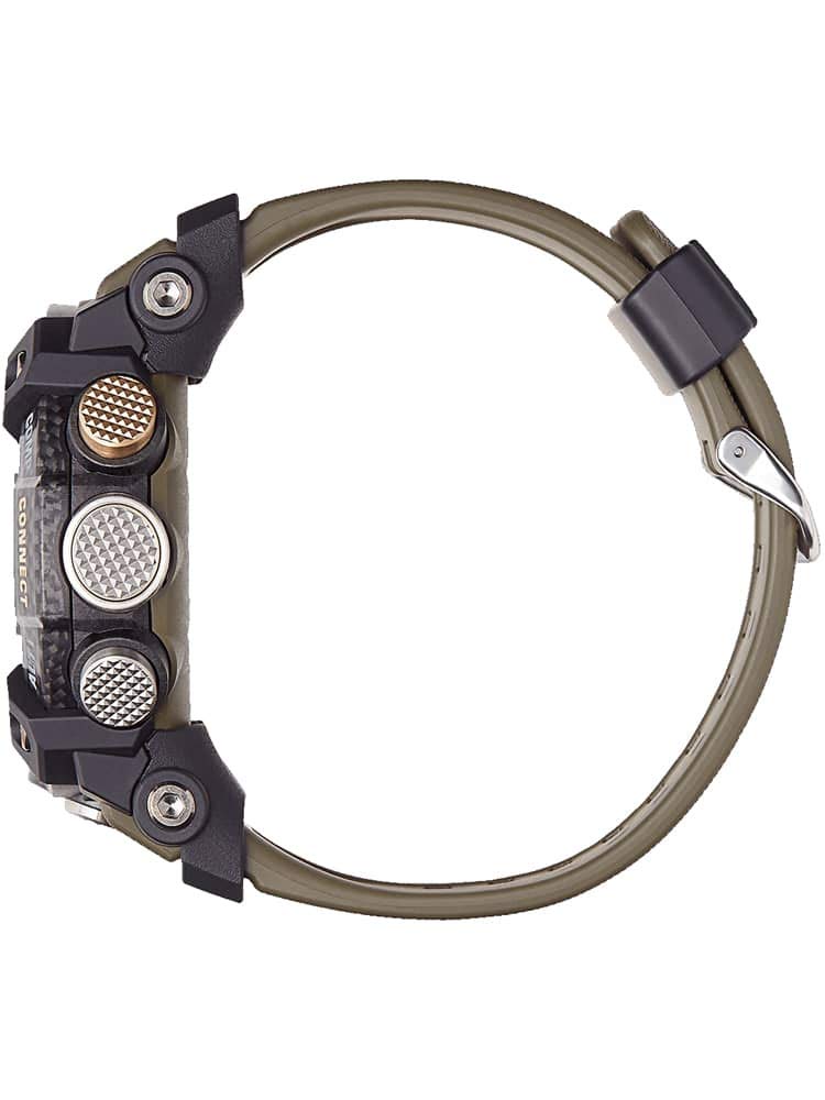 Casio Reloj Cuarzo Hombre 43.00mm con dial Digital Negro y Correa de Resina Caqui GG-B100-1A3ER