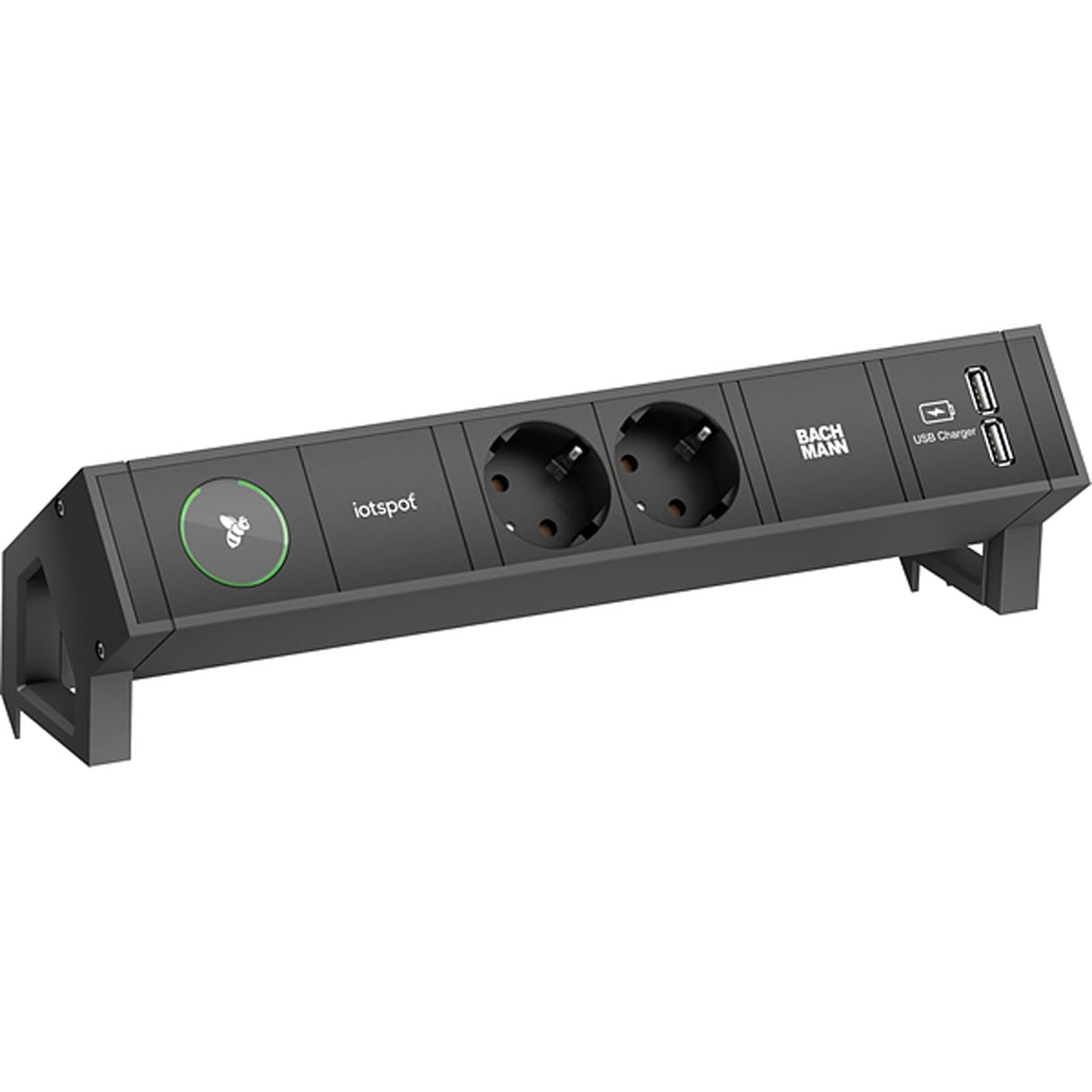 BACHMANN DESK2 1 x IOTspot 2 x Contacto de protección, Cargador USB