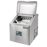 Máquina de hielo de acero inoxidable compacto