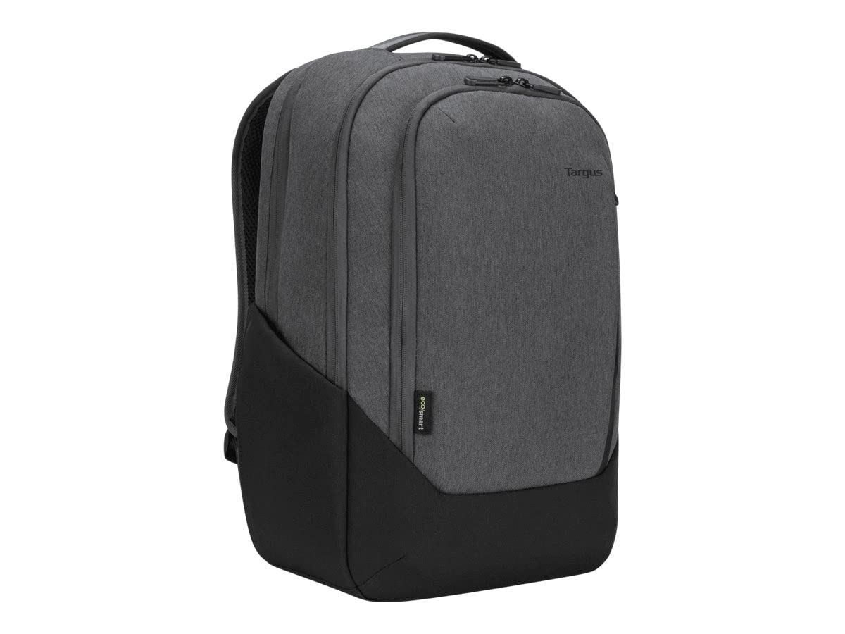 Targus TBB58602GL Mochila Hero Cypress 15.6" con Ecosmart - Gris Hecho de 26 Botellas de Agua de plástico recicladas Bandolera ergonómica Acolchada