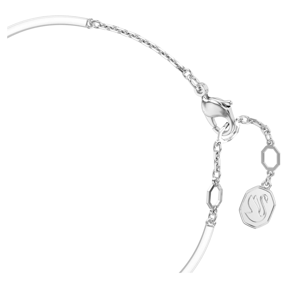 Swarovski Brazalete Hyperbola, Símbolo del infinito, Azul, Baño de rodio