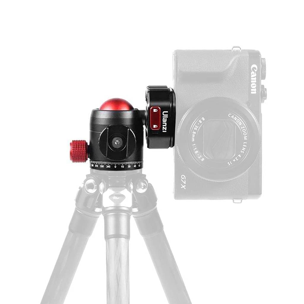 Cabezal Giratorio Ulanzi U-100 con rótula y Soporte Cold Shoe-Mount