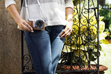Sony ILCE-5100 - Cámara EVIL de 24.7 Mp ( pantalla 3", estabilizador óptico, vídeo Full HD ), color blanco - Kit cuerpo cámara con objetivo E PZ 16-50 mm f/3.5-5.6