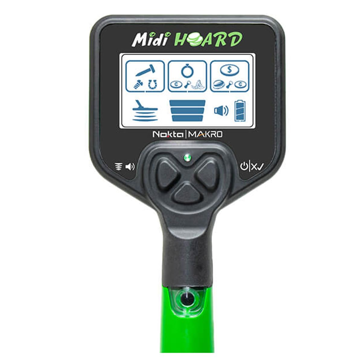 Nokta Midi Hoard - Detector de metales impermeable para niños con bobina de búsqueda de 15 kHz de 7 pulgadas, de 8 a 12 años.