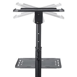 StarTech.com Soporte Móvil para Proyector y Ordenador Portátil - Carrito de Servicio Pesado para Proyector (2 Estantes) - de Altura Ajustable para Presentaciones - con Ruedas Bloqueables (ADJPROJCART)