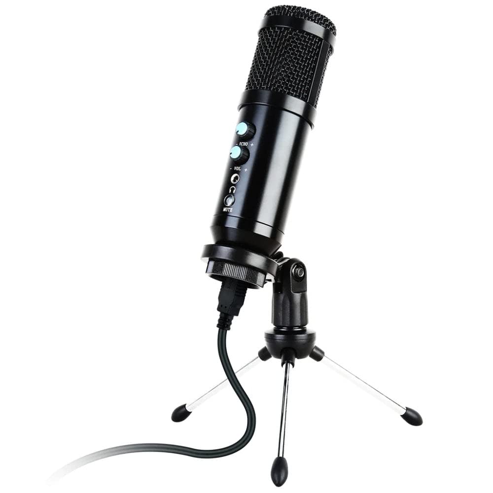 Kinsman® Micrófono Condensador USB KMUSB, Microfono para Ordenador