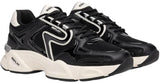 REPLAY Destiny W Fine, Zapatillas Mujer, 008 Blanco y Negro, 37 EU