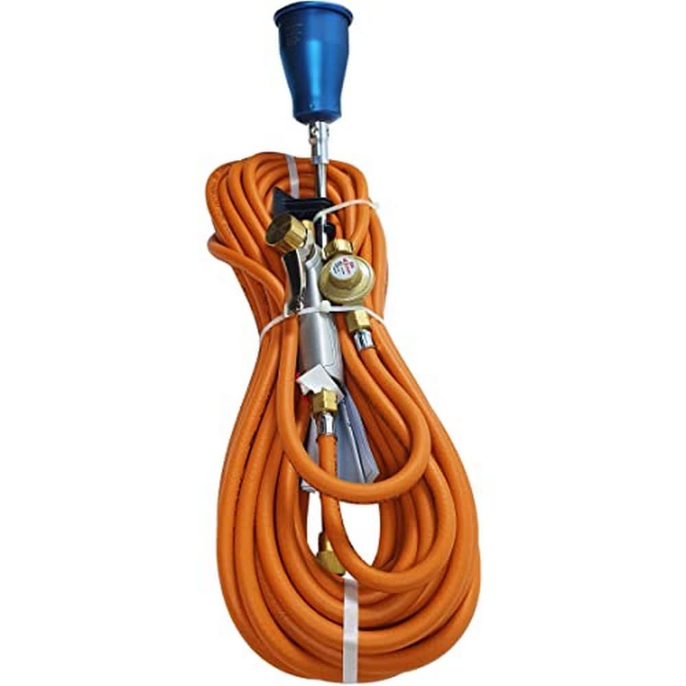 Pack TITANIO con 1 Quemador Ref. 150T + 1 Collar Ref. L400 + 1 Mango de Gatillo Todo Metal Ref. 640 con Empalme Giratorio + 20 m de Tubo Ref. 963/20S + 1 Regulador de 4 Bares Ref. 684 - EXPRESS