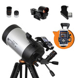 Celestron 22462 StarSense Explorer DX 5” Telescopio Schmidt-Cassegrain Compatible con Aplicaciones para teléfonos Inteligentes Funciona con la aplicación StarSense - Compatible con iOS/Android