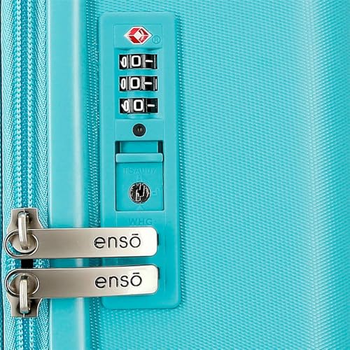 Enso Annie Maleta Mediana Azul 48x70x28 cms Rígido 4,32 kgs Cierre TSA ABS 4,32 kgs 94,08LExtensible