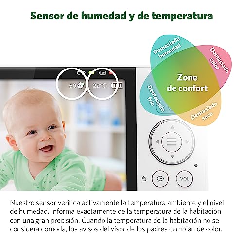 LeapFrog LF925HD Baby Monitors, 1080p WiFi Smart Baby Monitors, 360° Translation & Tilt, 8X Zoom, 5" 720p LCD Display, Night Vision, Walkie - Two-Way Talkie