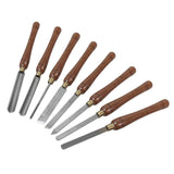 Faithfull HSS Turning Chisel Set of 8 in Wooden Presentation Box Suitable for Hard and Soft Woods