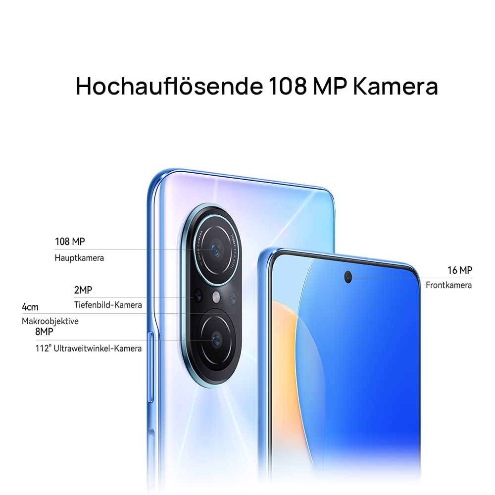HUAWEI Nova 9 SE Smartphone, 6,78'' FullView Display, 108 MP Blue