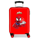 Marvel Go Spidey Maleta de cabina Rojo 38x55x20 cms Rígida ABS Cierre de combinación lateral 34L 2 kgs 4 Ruedas dobles Equipaje de Mano