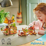 LEGO | Disney Vaiana 2 Barcaza de los Kakamora - Barco de Juguete con Tesoro Para Niñas y Niños de 7+ Años - Mini Muñeca de Vaiana y Figura de Maui - Regalo de Cumpleaños Coleccionable para Fans 43258