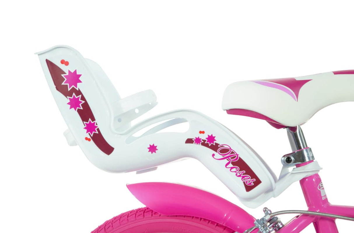 SCH Roses 14" Rosa-4-6 Años Bicicleta niño, Bebés niñas, Rosa
