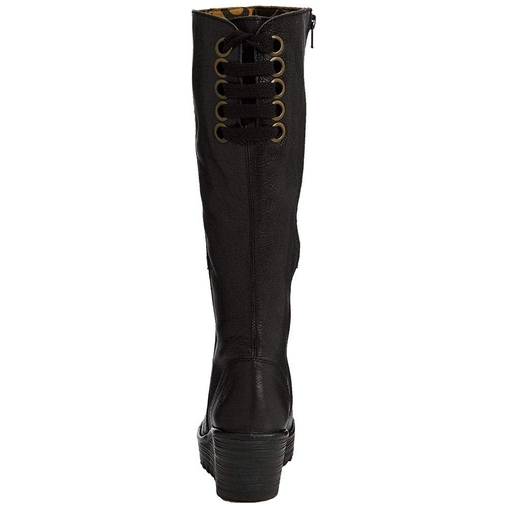 Fly London Yust, Botas Altas Mujer, Black 029, 39 EU