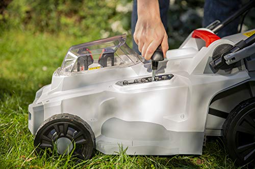 IKRA cortacésped Mulching ICM 2/2037, Incl. 2X batería y Doble Cargador rápido