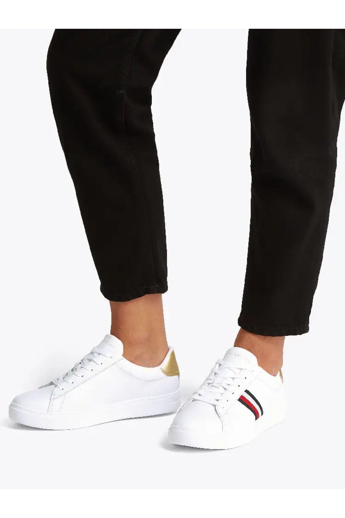Tommy Hilfiger Runner Sneaker Mujer Essential Low Top, Blanco (White), 40