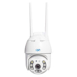PNI Cámara de videovigilancia IP65 Live PTZ 5MP, gsm 4G, Ranura para Tarjeta Micro SD, detección de Movimiento, detección de Silueta Humana, Exterior IP66, LED IR y LED Blancos