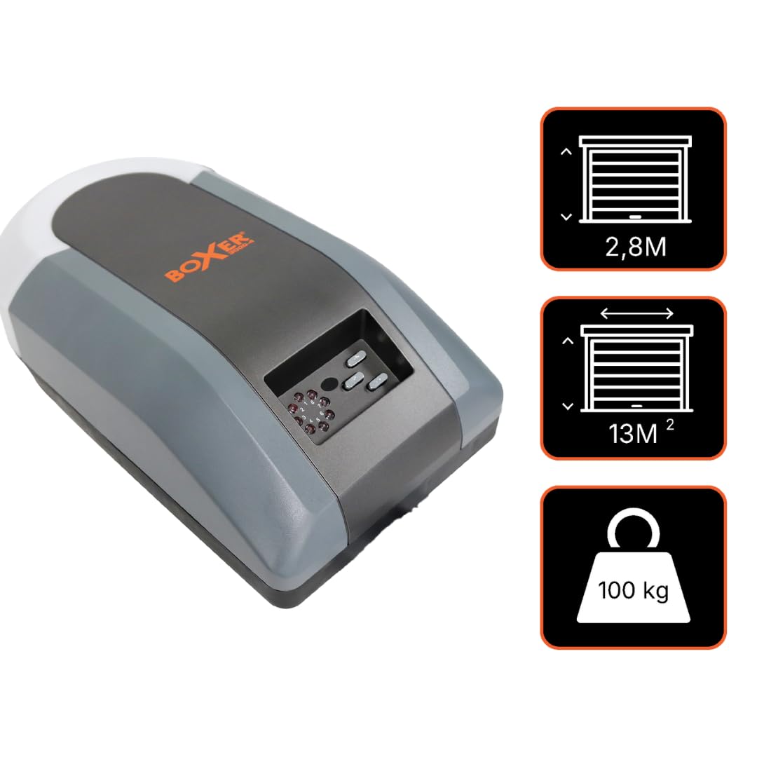 Boxer Abridor de Puerta de Garaje, Gris Acero, L