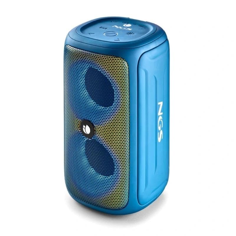 glowster Altavoz Bluetooth 32W TWS con Iluminación RGB, Autonomía de hasta 30h, Resistencia al Agua IPX5 y Correa de Transporte, Ideal para Fiestas y Exteriores.
